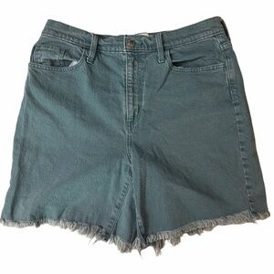 Universal Thread Teal Green Vintage Bermuda Denim Mom Shorts Size 8 / 29
